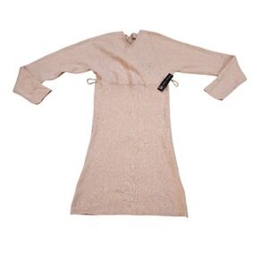 Derek Heart Rose Pink Sweater Dress Size L | Long Sleeve Knit